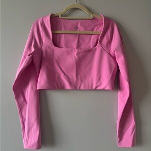 GIRLFRIEND COLLECTIVE Bubblegum Kinsley Long Sleeve Top